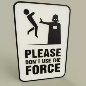 Señaletica Graciosa Star Wars Darth Vader Dark Side Pla
