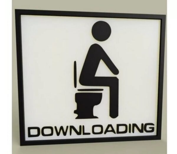 Señaletica Para Baño Graciosa Downloading Impreso 3d