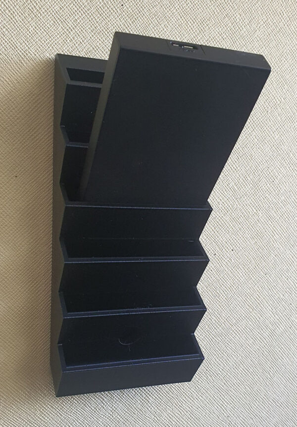 Organizador De Muro 6 Discos Externos Portables 2.5 3d - Imagen 2