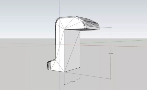 Soporte Debajo De Escritorio compatible Mac Mini 3d Pla 4 Unid - Imagen 3