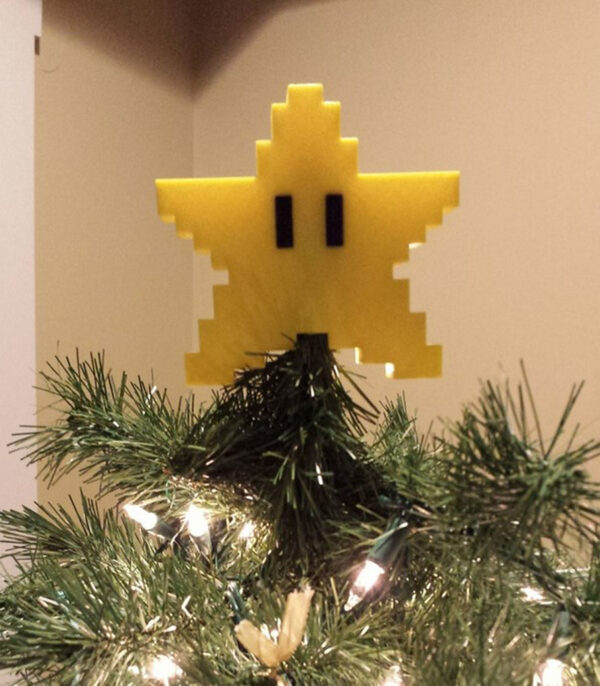 Estrella Decorativa Mario Bros Arbol De Navidad 3d Pla - Imagen 2