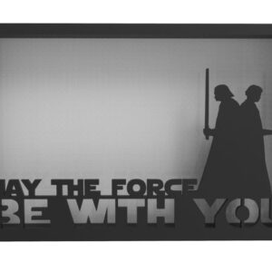 Señaletica Graciosa Star Wars May The Force Be Pla