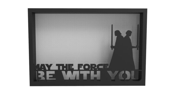 Señaletica Graciosa Star Wars May The Force Be Pla