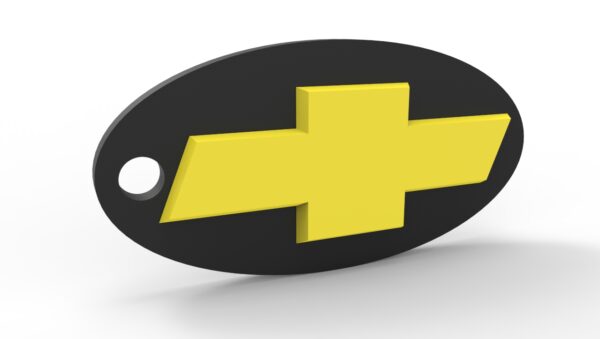 Llavero Chevrolet Personalizado Numero Telefono O Patente 3d
