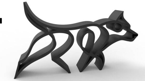 Escultura Decorativa Perro Impreso 3d Pla