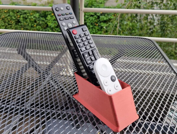 Soporte De Mesa Triple Control Remoto Impreso 3d Pla - Imagen 2