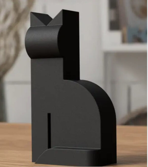 Escultura Decorativa Gato Moderno 3d Pla - Imagen 2