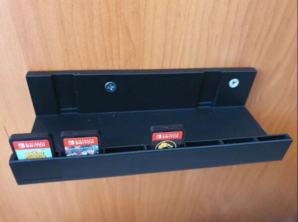 Soporte Pared Muro Nintendo Switch Cartuchos De Juegos 3d - Imagen 2