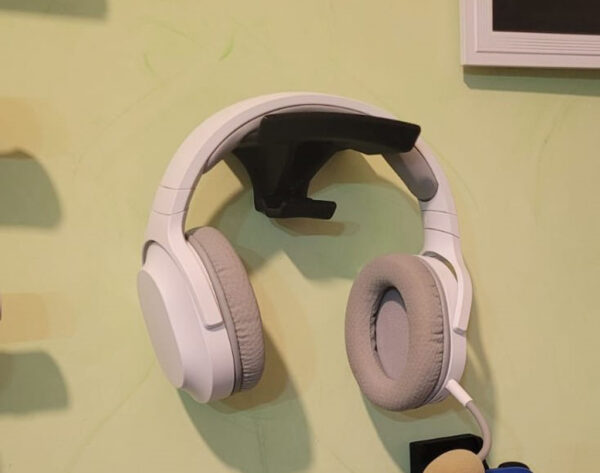 Soporte De Audifonos Y Cable Para Muro Pared  3d Pla - Imagen 2