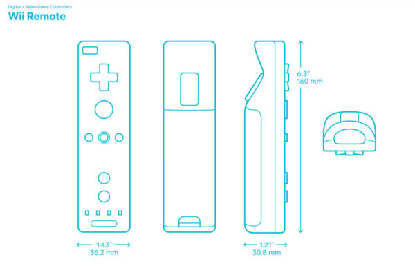 Soporte De Muro Pared Control Mando Wii 3d Pla - Imagen 3