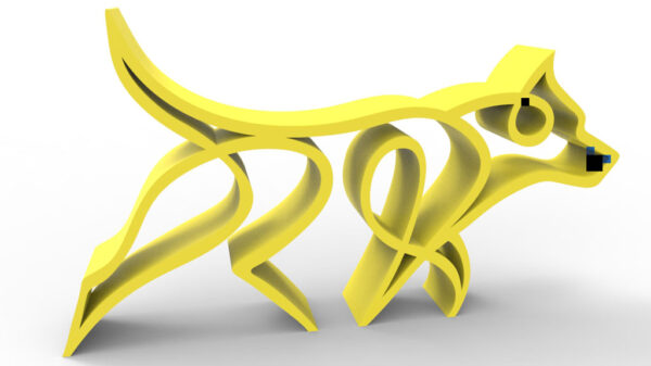 Escultura Decorativa Perro Impreso 3d Pla - Imagen 4