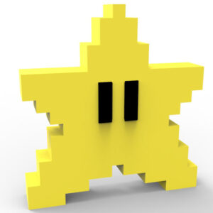 Estrella Decorativa Mario Bros Hogar U Oficina 3d Pla