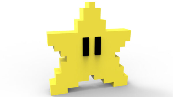 Estrella Decorativa Mario Bros Hogar U Oficina 3d Pla