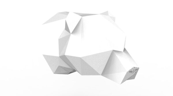 Escultura Decorativa Cabeza De Oso Muro Pared 3d Pla - Imagen 2