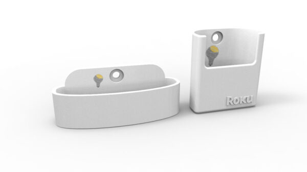 Kit Soportes Muro Compatible Roku Express 3930 Y Control 3d - Imagen 2