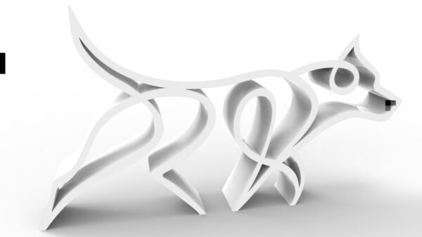Escultura Decorativa Perro Impreso 3d Pla - Imagen 3