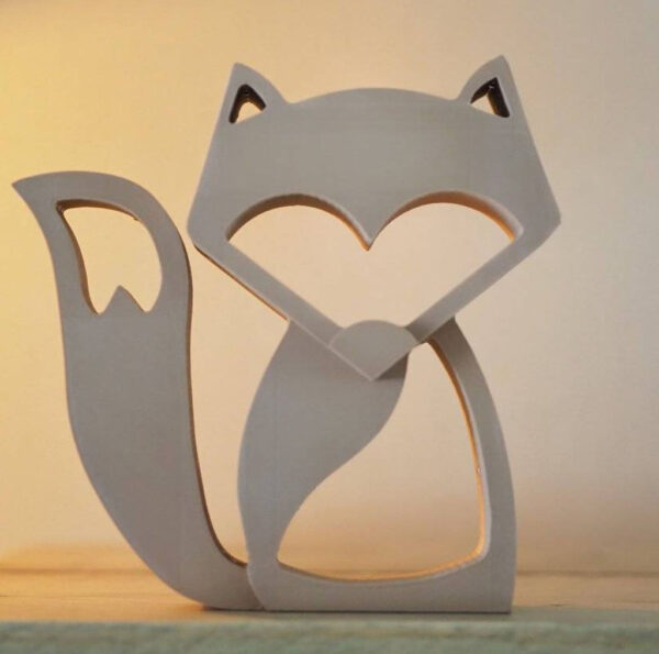 Arte Zorro Fox Decorativo Mesa O Muro 3d Pla - Imagen 2