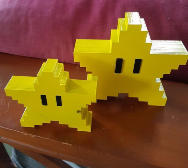 Estrella Decorativa Mario Bros Hogar U Oficina 3d Pla - Imagen 2