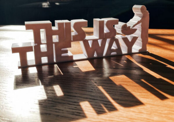 Letras Decorativas This Is The Way Mandalorian Impreso 3d - Imagen 2
