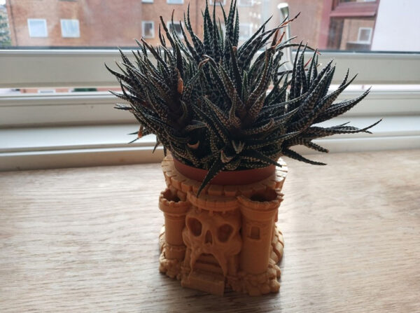 Macetero Castillo Calavera Impreso 3d - Imagen 2