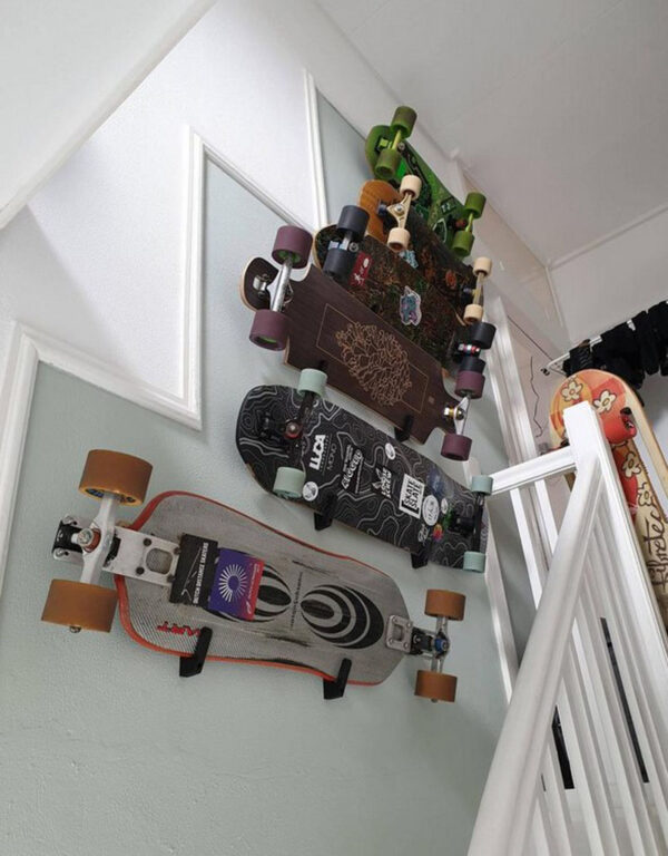 Soporte De Muro Pared Longboard Skate Impreso 3d - Imagen 2