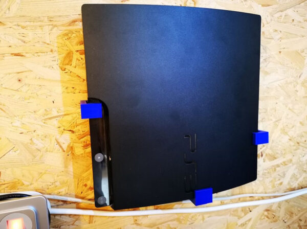 Soporte Muro Ps3 Slim Impreso 3d - Imagen 2
