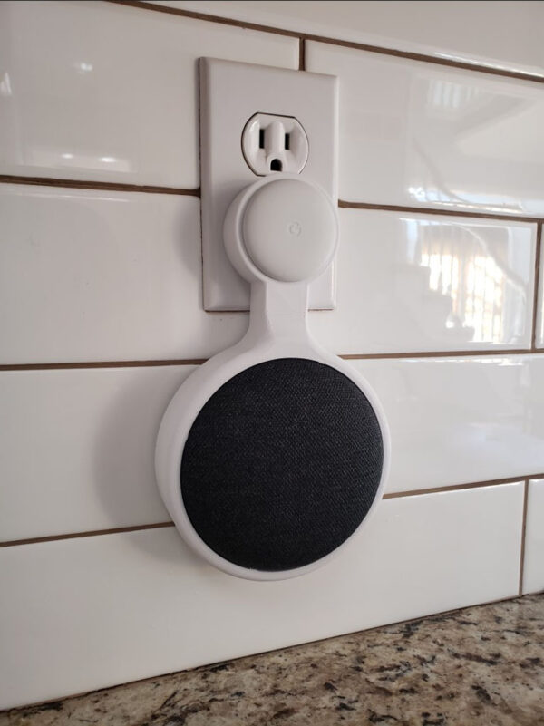 Soporte Muro Tomacorriente Google Home Mini Slim 3d Pla - Imagen 2