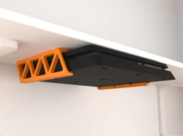 Soporte Para Ps4 Playstation 4 Slim Debajo Escritorio 3d Pla - Imagen 2