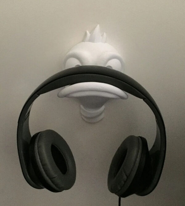 Soporte Audifonos Pared Muro Pato 3d Pla - Imagen 3