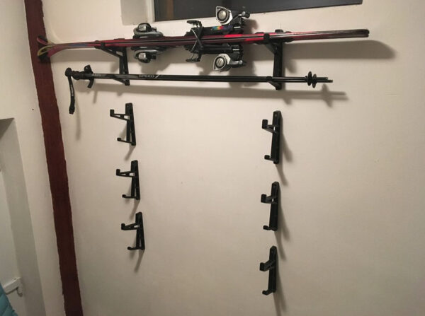 Soporte De Muro Para Ski Y Bastones 3d Pla - Imagen 4
