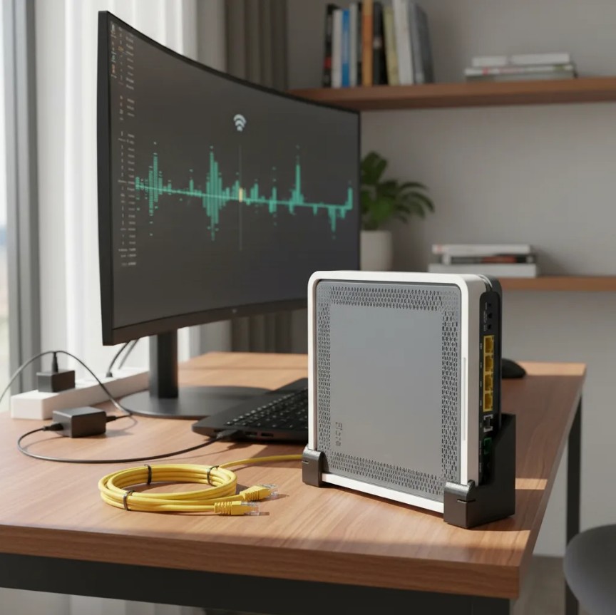 Base Router Pared Soporte Muro Pared Router Askey Rtf3505vw Movistar 3d Pla | Creative3D