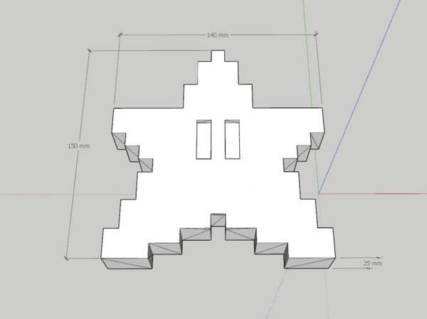 Estrella Decorativa Mario Bros Arbol De Navidad 3d Pla - Imagen 3