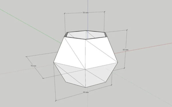 Macetero Hexagonal Para Suculenta Impreso 3d - Imagen 4