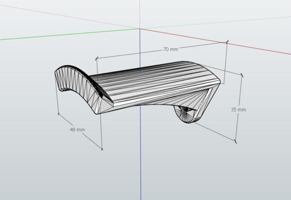 Soporte De Audifonos Para Muro Pared 3d Pla - Imagen 4