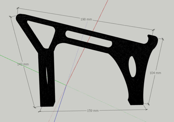 Soporte De Mesa Notebooks 13  Y 14  Armable Altura 3d Pla - Imagen 3