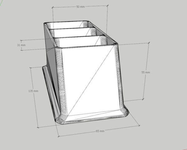 Soporte De Mesa Triple Control Remoto Impreso 3d Pla - Imagen 3