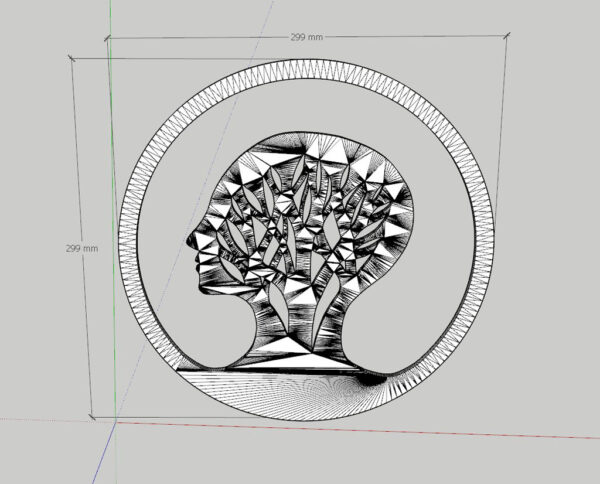 Arte 2d Decorativo Naturaleza Siluetas 3d Pla - Imagen 4