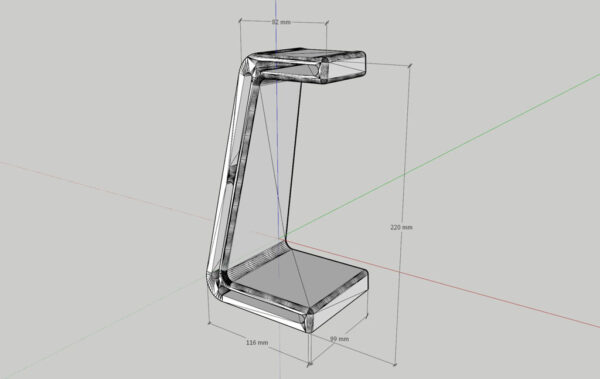 Soporte Mesa Moderno Audifonos Impreso 3d Pla - Imagen 3