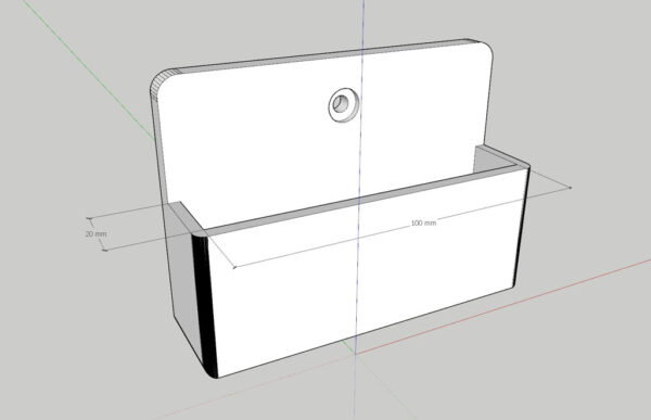 Soporte Para Disco Externo 2.5 Muro Pared 3d Pla - Imagen 3