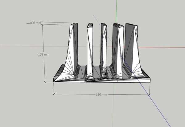Soporte Vertical Cuadruple Para Macbook Pro Air Notebook 3d - Imagen 2