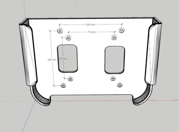 Soporte Vertical Muro Pared Para Mac Mini 3d Pla - Imagen 3