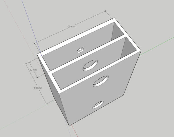Soporte Para Discos Externos 2.5 Doble Debajo Escritorio 3d - Imagen 2