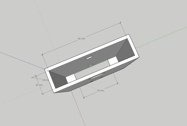 Soporte Para Disco Externo 2.5 Debajo Escritorio 3d Pla - Imagen 2