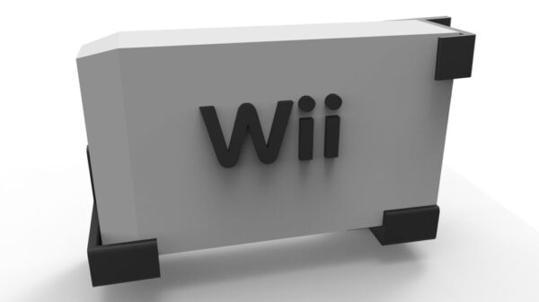 Soporte De Muro Pared Consola Wii 3d Pla