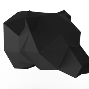 Escultura Decorativa Cabeza De Oso Muro Pared 3d Pla