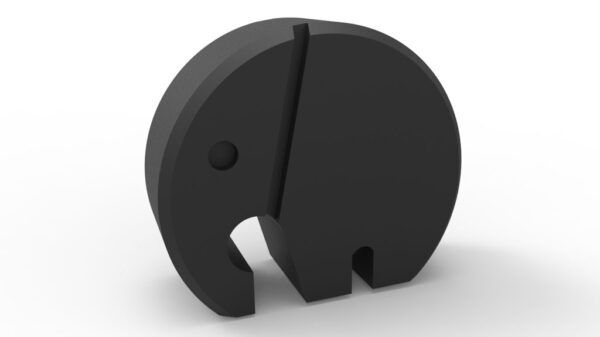 Escultura Decorativa Elefante Danes Moderno 3d Pla