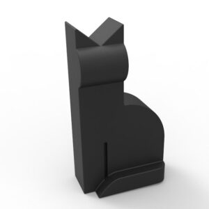 Escultura Decorativa Gato Moderno 3d Pla