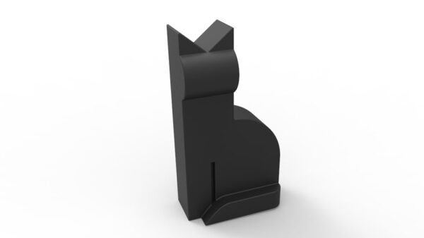 Escultura Decorativa Gato Moderno 3d Pla