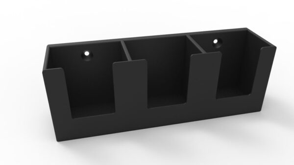 Soporte Pared Muro Triple Control Remoto Impreso 3d Pla Hexa
