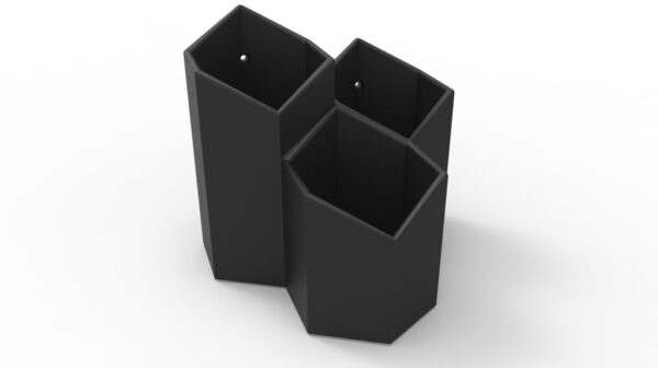 Soporte Pared Muro Triple Control Remoto Impreso 3d Pla_hexa